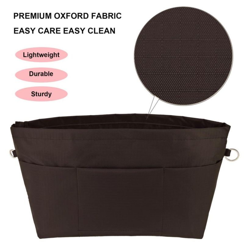 Organizador para bolso Time Wing grande color café 32x26x14 cm