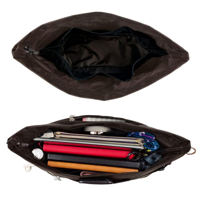 Organizador para bolso Time Wing grande color café 32x26x14 cm