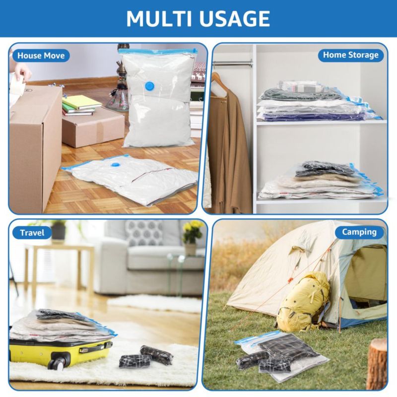 Bolsas de almacenamiento Simple Deluxe 30 unidades con bomba manual incluida
