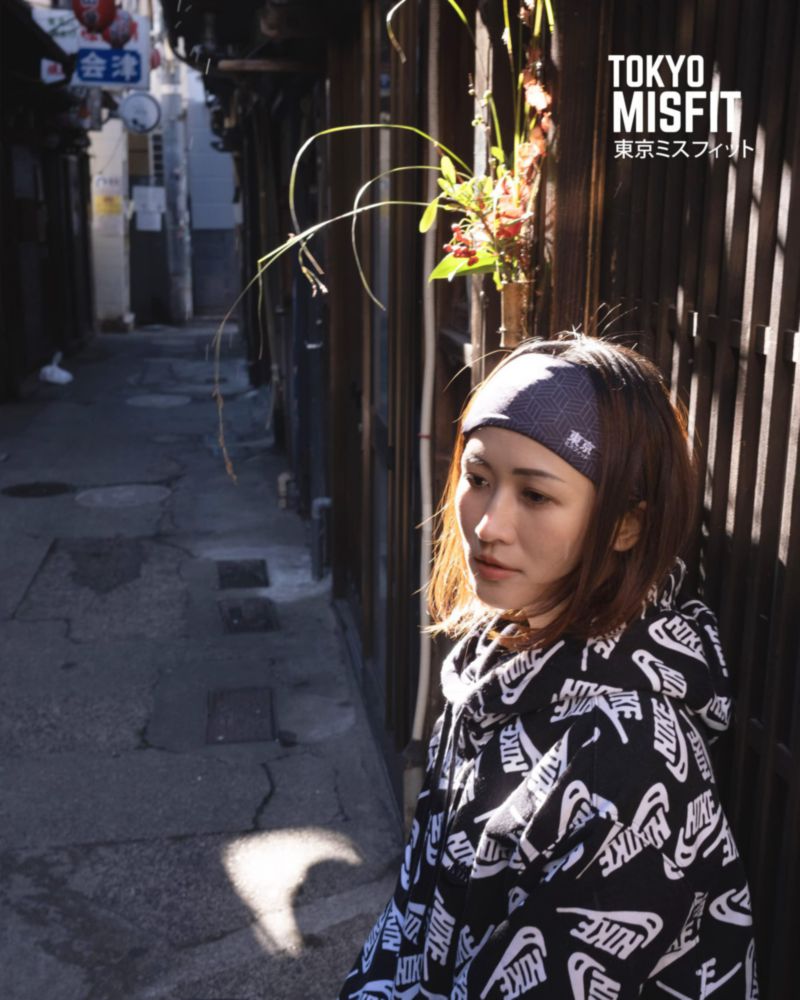Banda para sudor Tokyo Misfit 48 cm Cubo‑Negro
