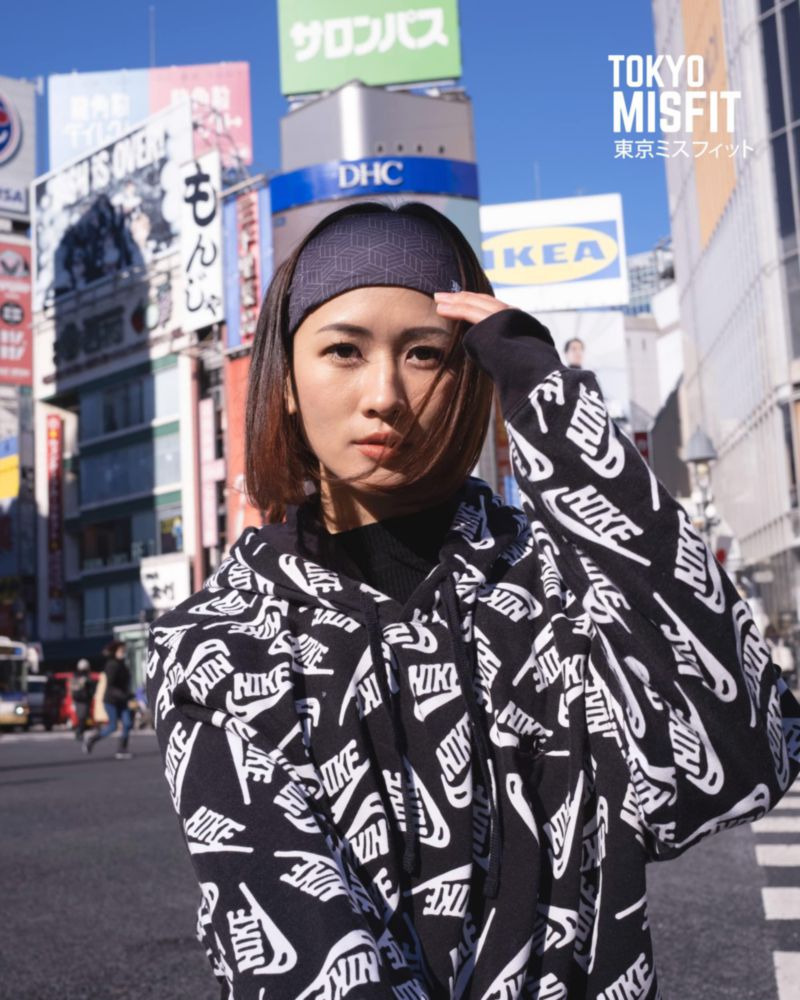 Banda para sudor Tokyo Misfit 48 cm Cubo‑Negro