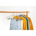 Perchas de ropa Quality Hangers 10 unidades con clips cromados