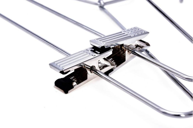 Perchas de ropa Quality Hangers 10 unidades con clips cromados