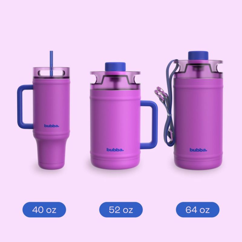 Vaso Bebible Bubba 12 L con Mango y Sorbete a Prueba de Fugas