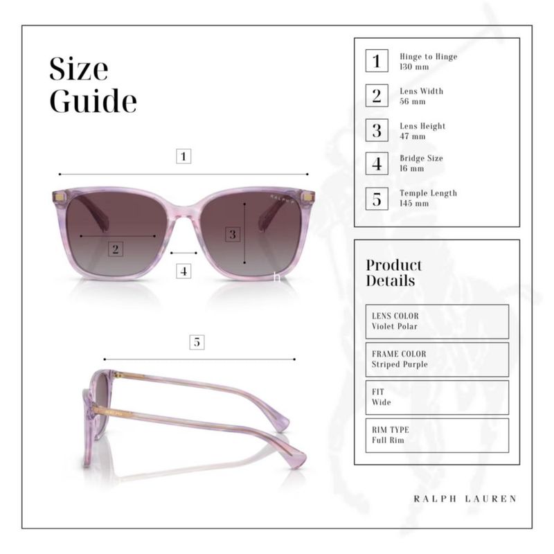 Gafas de sol Ralph Lauren RA5293 polarizadas púrpura