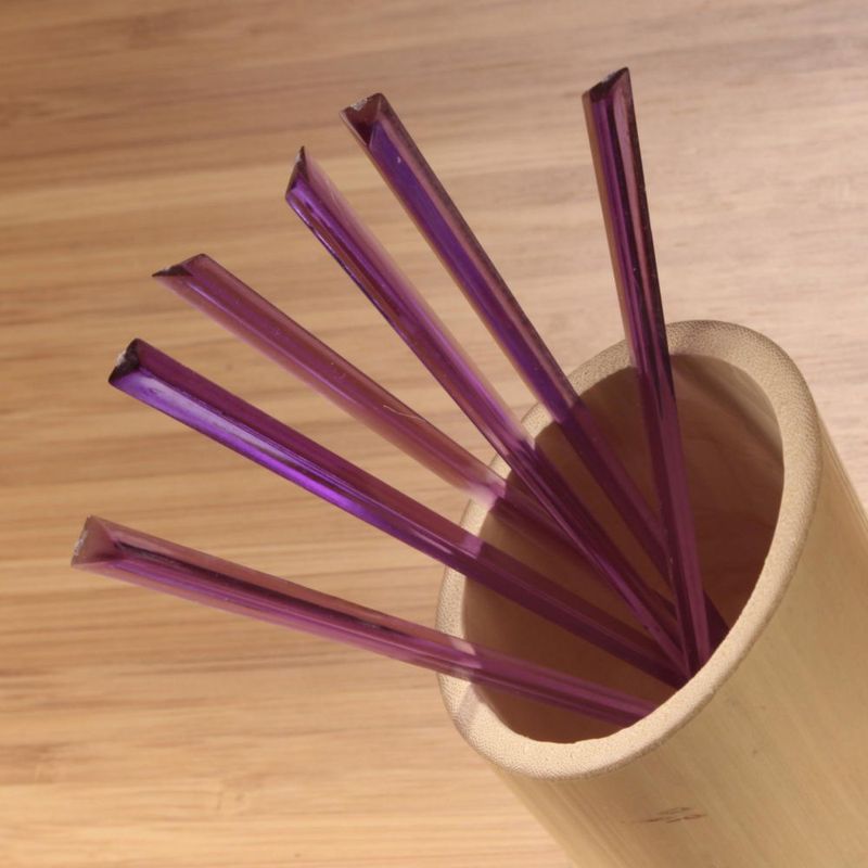 SKEWER BambooMN 114 cm Morado – Pack de 300 Pinchos Prisma Triangular