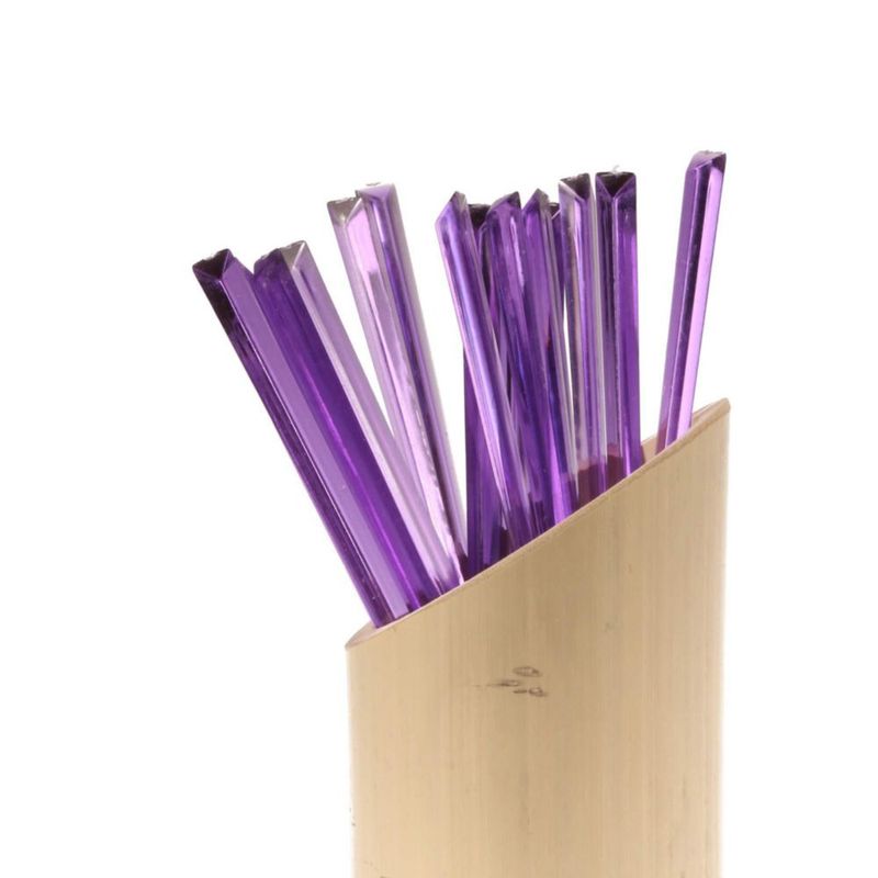 SKEWER BambooMN 114 cm Morado – Pack de 300 Pinchos Prisma Triangular