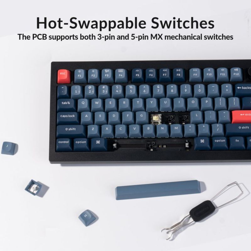 Teclado mecánico Keychron V3 Max TKL inalámbrico RGB