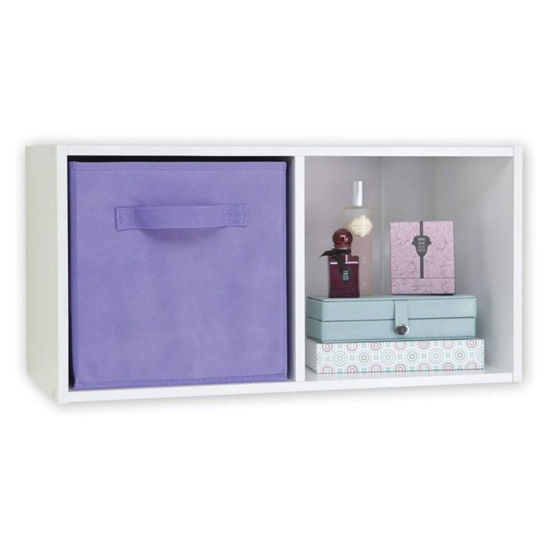 Juego de 2 cajones de tela ClosetMaid 26 × 26 × 26 cm color lila claro