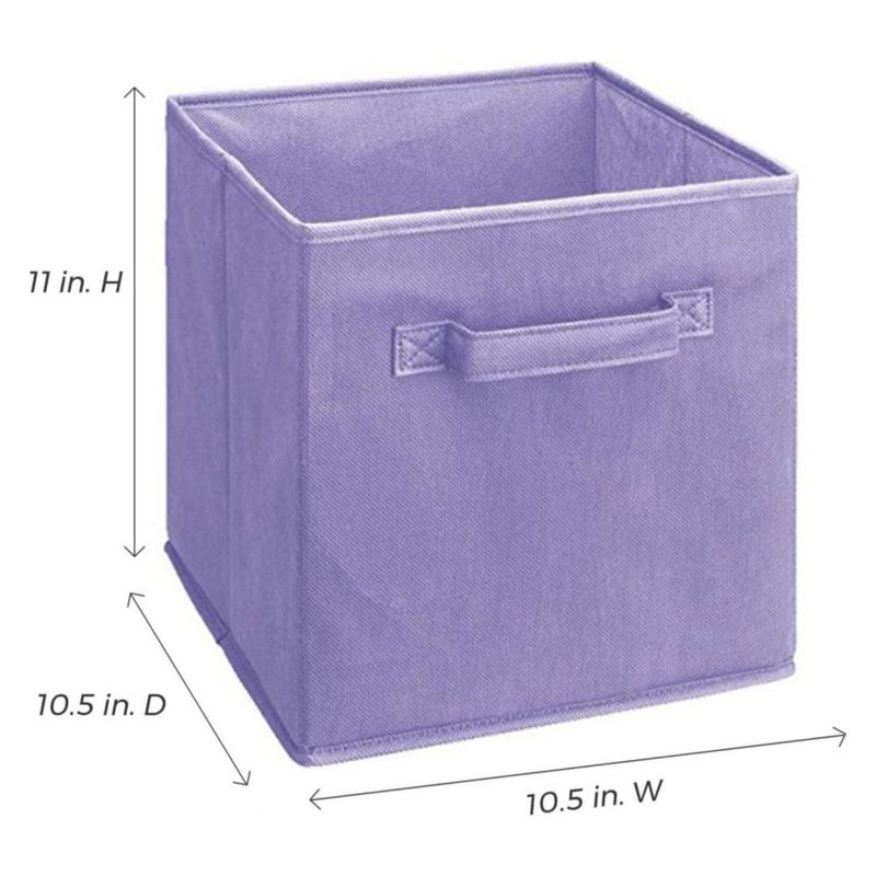 Juego de 2 cajones de tela ClosetMaid 26 × 26 × 26 cm color lila claro