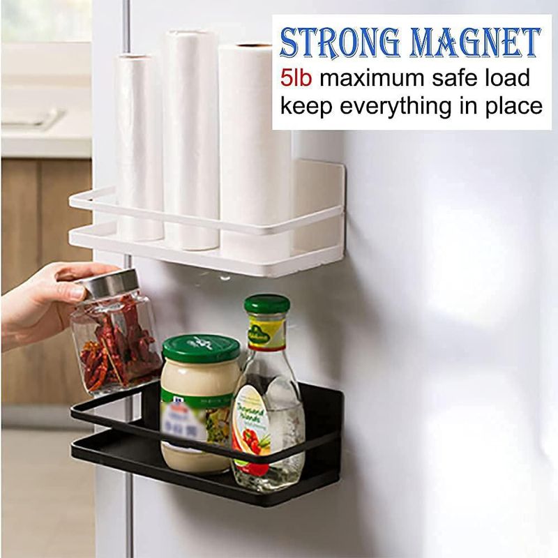 Estante magnético para especias ELESEI 25 x 11 x 10 cm pack de 2 negro