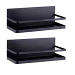 Estante magnético para especias ELESEI 25 x 11 x 10 cm pack de 2 negro