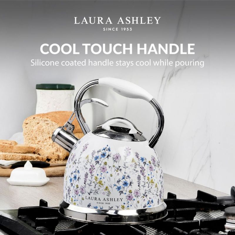 Tetera Laura Ashley Wild Meadow 25 L con Silbato para Fogón