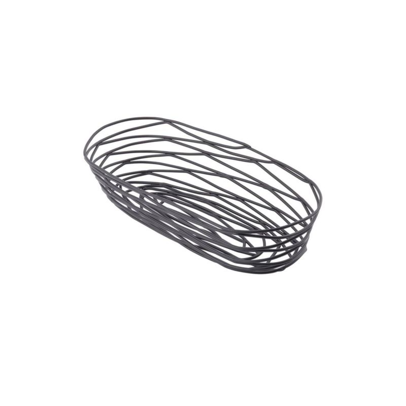 Cesta Tablecraft BK11709 23x10x5 cm Negro de Metal Oblonga