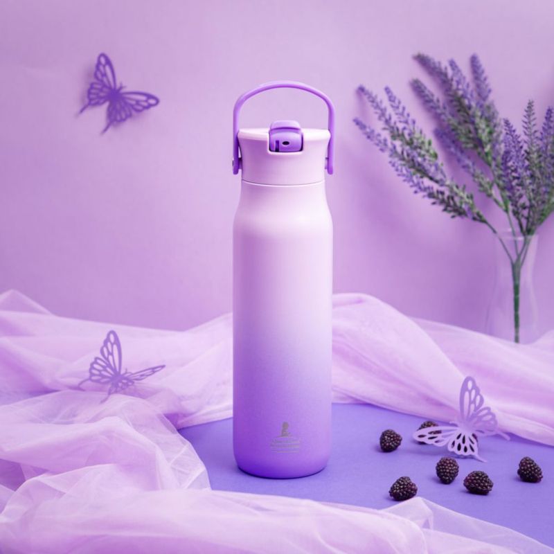 Botella Zak Designs 950 ml Acero Inoxidable Degradado Púrpura