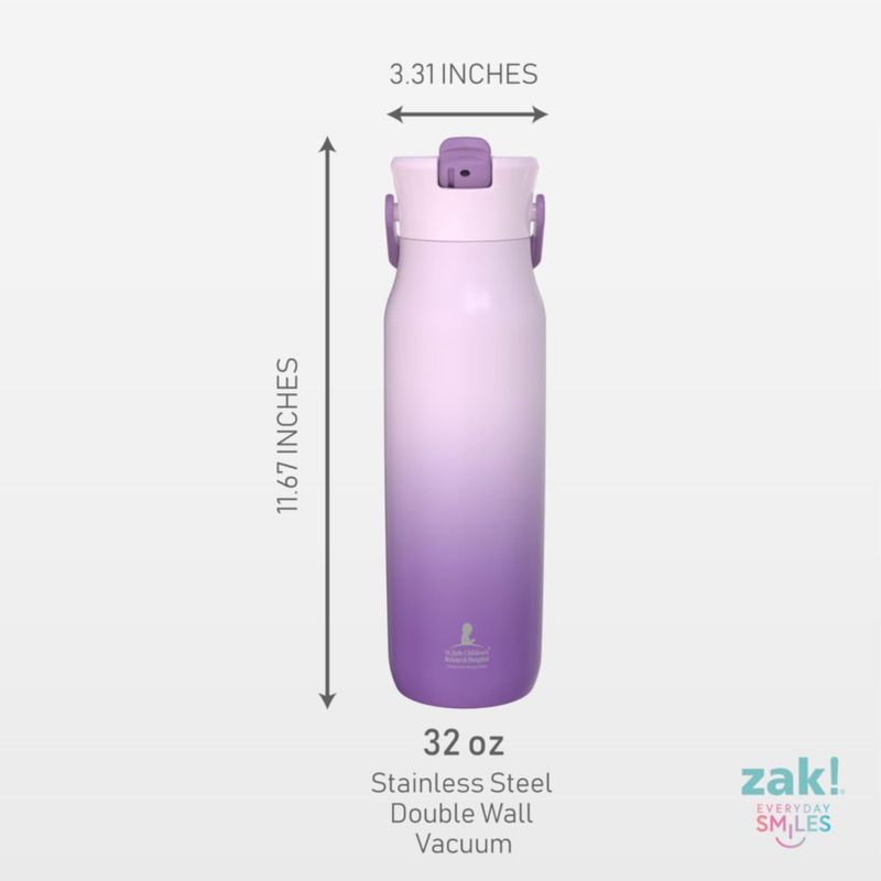 Botella Zak Designs 950 ml Acero Inoxidable Degradado Púrpura