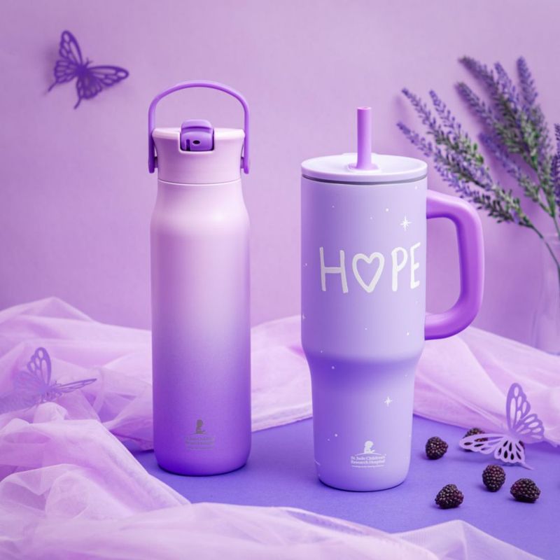Botella Zak Designs 950 ml Acero Inoxidable Degradado Púrpura