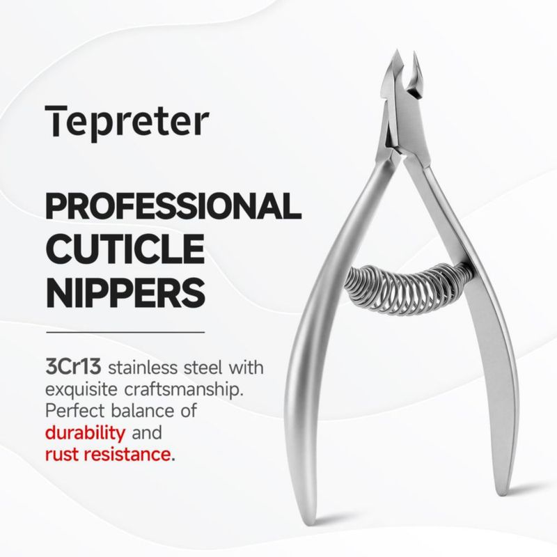 Corta Cutículas TEPRETER 5 mm 1/2 de Mandíbula Acero Inoxidable