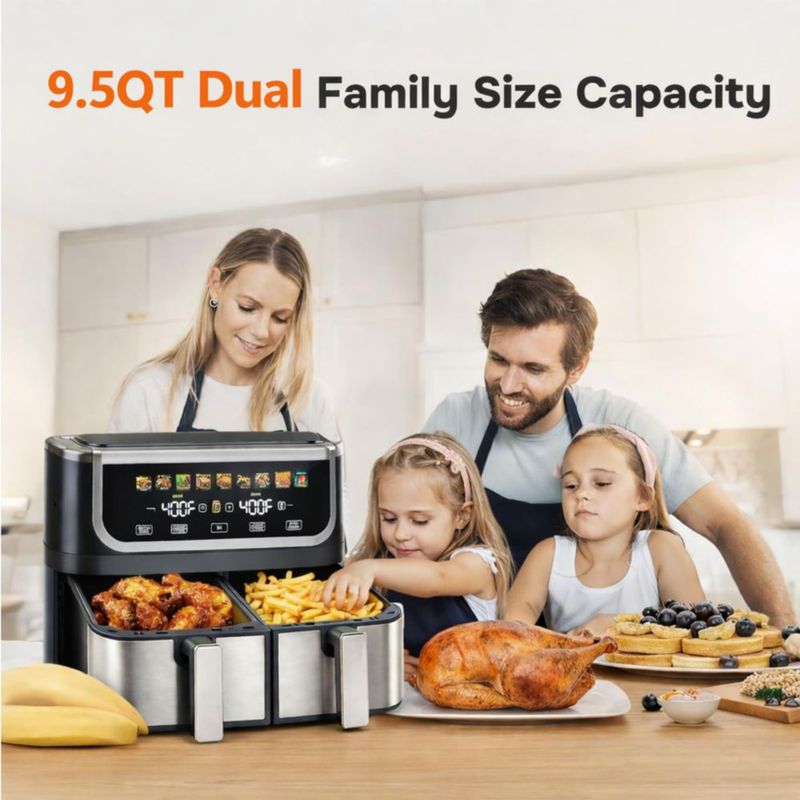 Freidora de Aire Simple Deluxe 95 qt 1700 W Negra