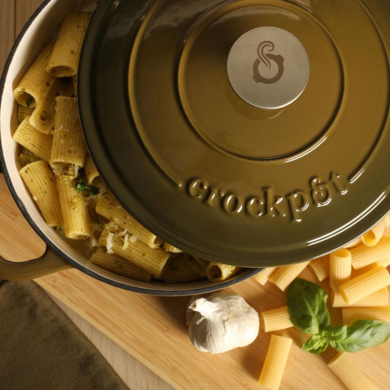 Olla Holandesa Crock-Pot 5 L Verde Salvia Esmaltada de Hierro Fundido