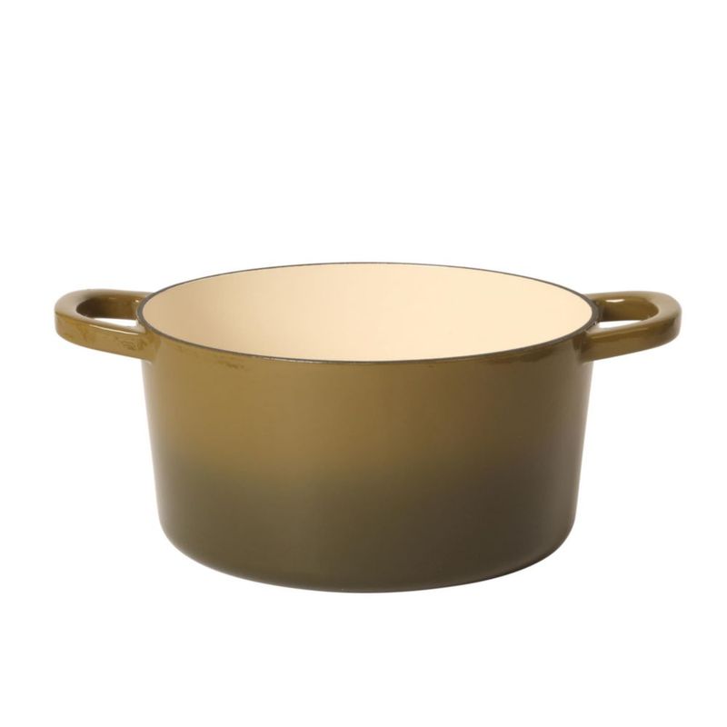 Olla Holandesa Crock-Pot 5 L Verde Salvia Esmaltada de Hierro Fundido
