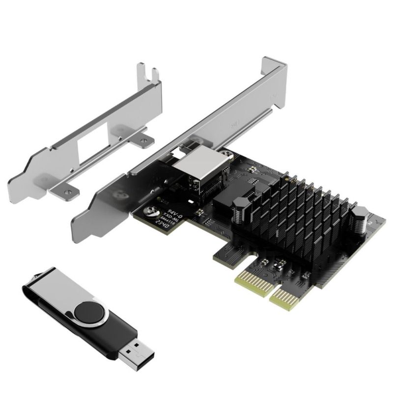 Tarjeta de red PCIe WAVLINK 5Gb RJ45 con blindaje metálico