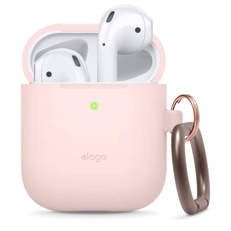 Estuche de silicona elago con llavero para AirPods 1 y 2