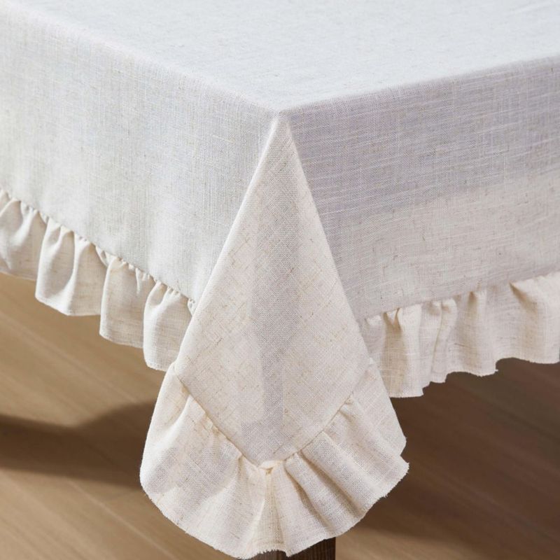 Mantel Laura Ashley Dothan de Lino y Poliéster 152 x 213 cm con Pliegues en Color Topo