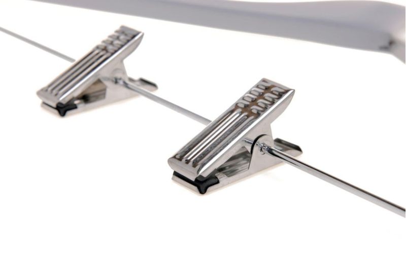 Perchas de ropa Quality Hangers 20 unidades 36 cm gris