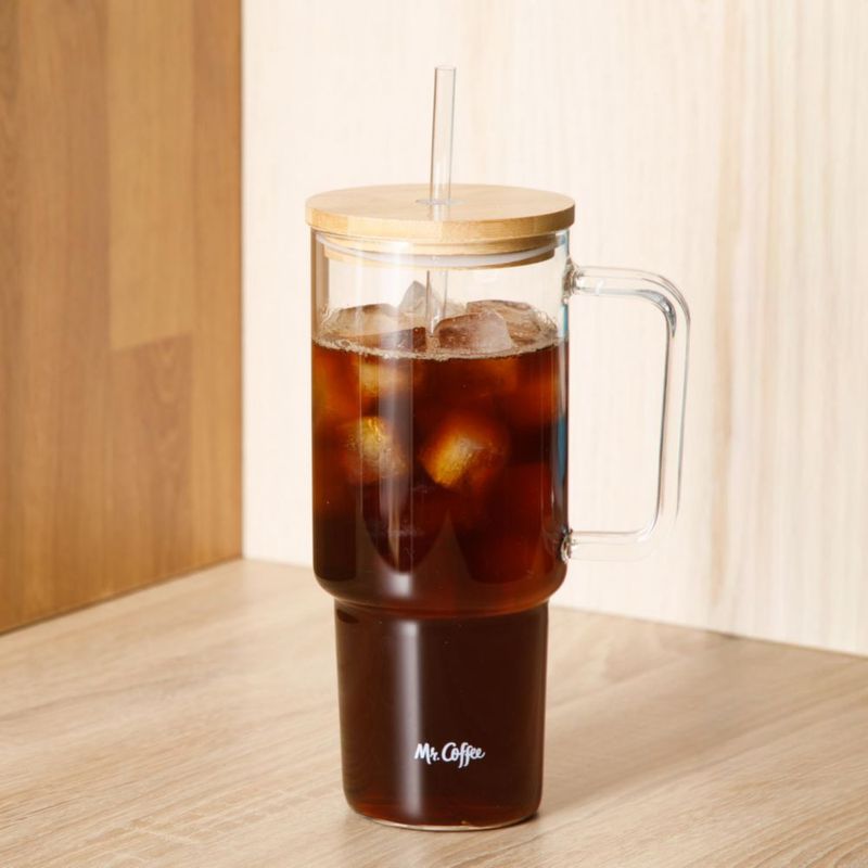 Vaso Mr. Coffee 1000 ml con tapa de bambú