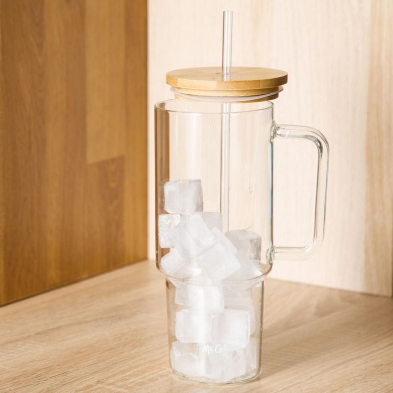 Vaso Mr. Coffee 1000 ml con tapa de bambú