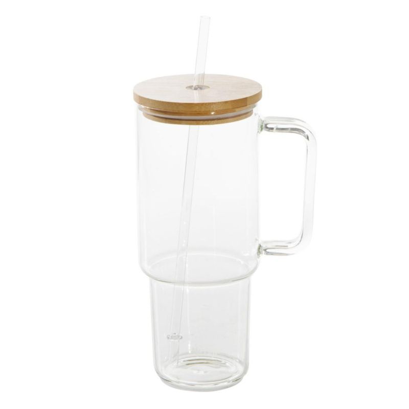 Vaso Mr. Coffee 1000 ml con tapa de bambú