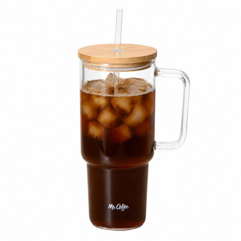 Vaso Mr. Coffee 1000 ml con tapa de bambú