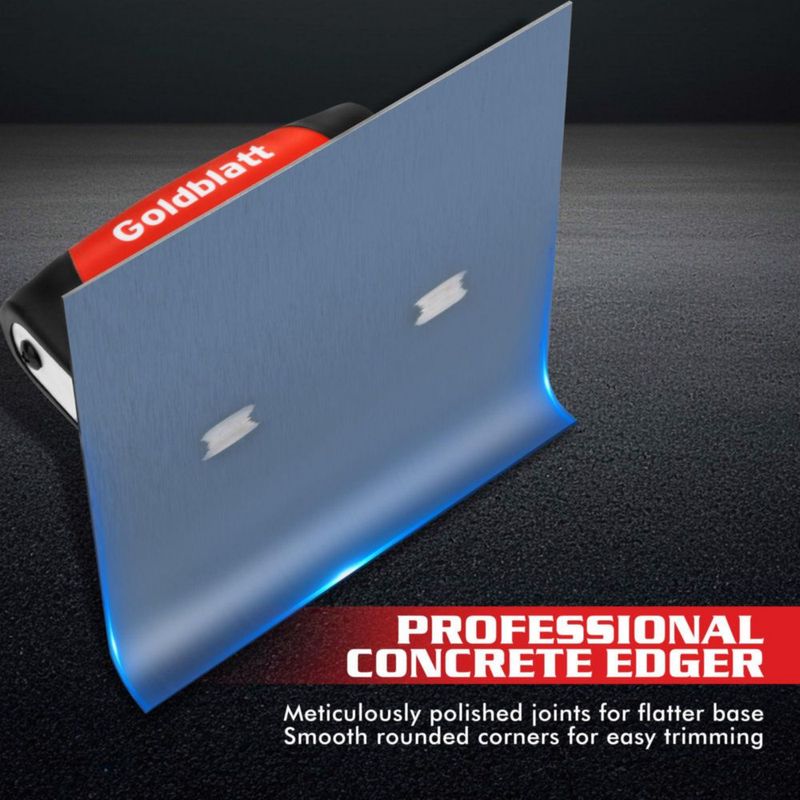 Bordeadora de concreto Goldblatt 15 cm Acero azul 1/2"R