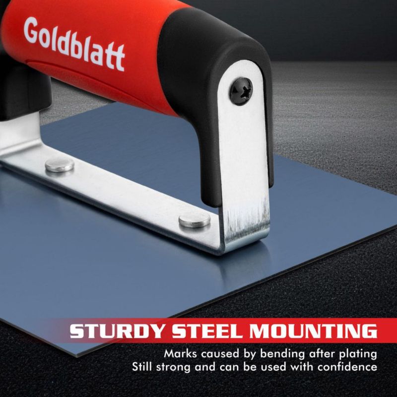 Bordeadora de concreto Goldblatt 15 cm Acero azul 1/2"R