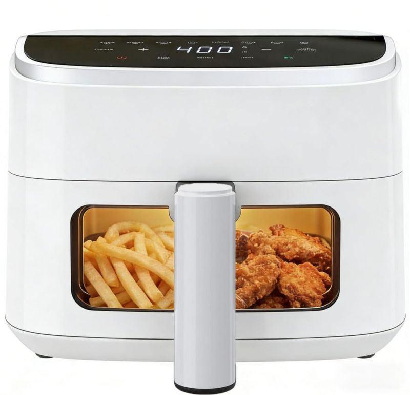 Freidora de Aire Simple Deluxe 4 cuartos Digital Blanca 1500W