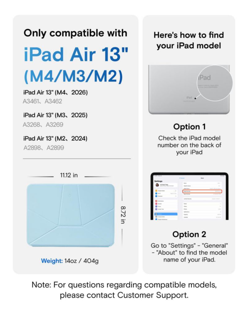 Funda para iPad MOFT Dynamic Folio 13 pulgadas M4/M3/M2