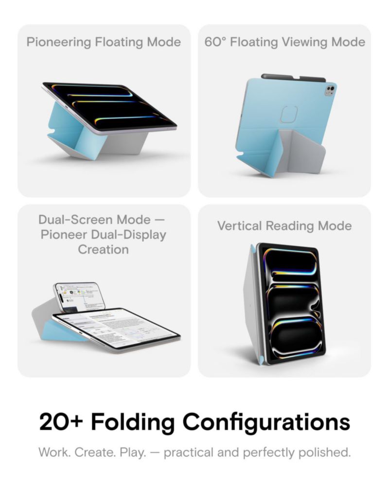 Funda para iPad MOFT Dynamic Folio 13 pulgadas M4/M3/M2