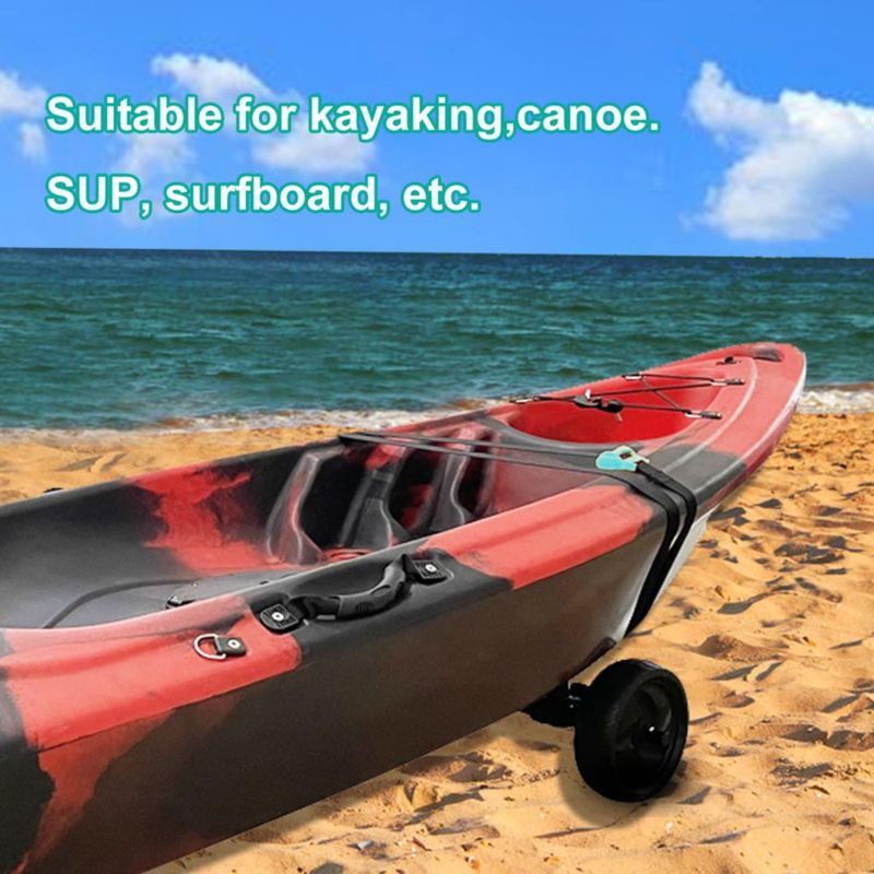 Carrito para Kayak HUIMENG Plegable 70 cm 75 kg Plateado+Negro+Naranja