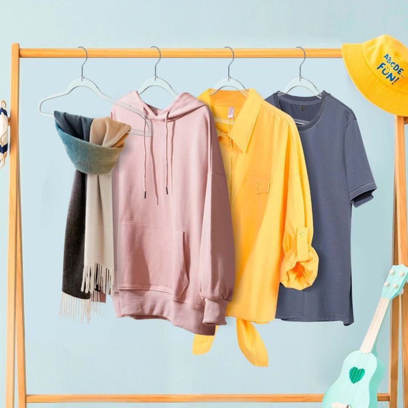 Perchas de ropa Quality Hangers 42 cm Pack de 50 transparentes