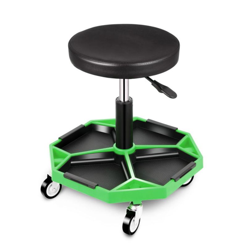Taburete mecánico DNA MOTORING 5 kg verde capacidad 136 kg