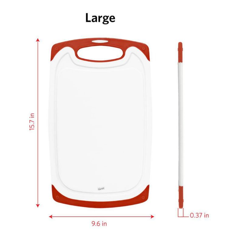 Juego de 3 tablas de cortar Glad 25 cm x 20 cm 33 cm x 20 cm 40 cm x 24 cm