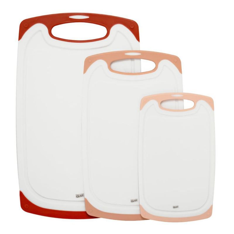Juego de 3 tablas de cortar Glad 25 cm x 20 cm 33 cm x 20 cm 40 cm x 24 cm