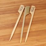 Pinchos BambooMN de 89 cm – Juego de 1 000 unidades con marcador Halal