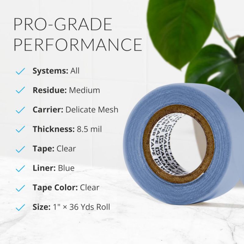 Cinta Adhesiva Walker Tape 1 pulgada x 33 metros Frente de Encaje