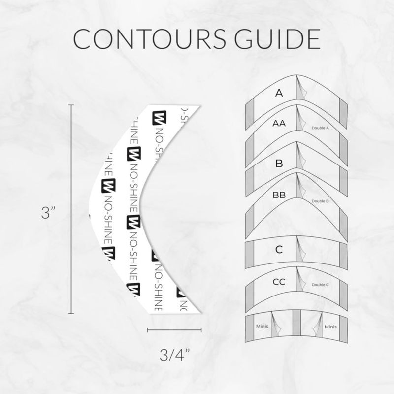 Cinta adhesiva Walker Tape No‑Brillo A Contour 36 uds