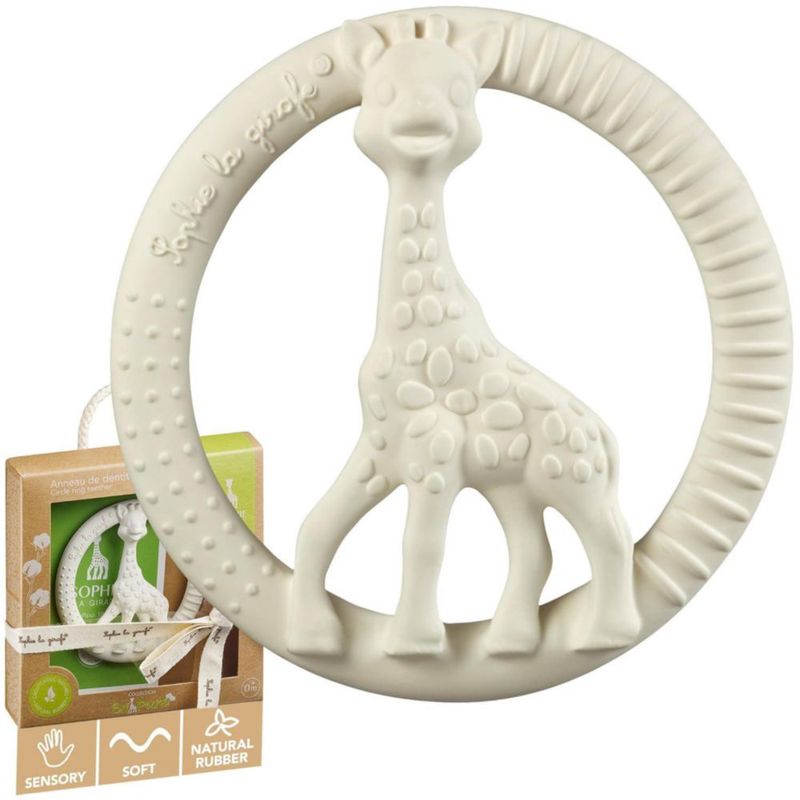 Mordedor Sophie la girafe de caucho natural So'pure