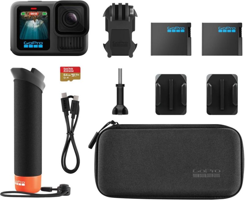 Kit de cámara GoPro HERO13 Black con accesorios