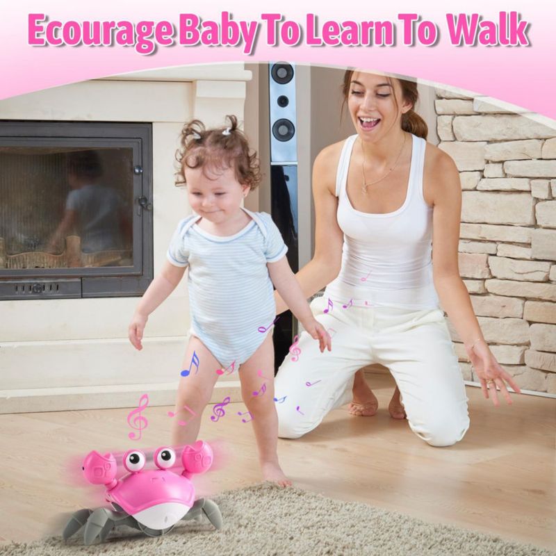 Juguete para bebés Crawling Crab Hirger Tummy Time de 6 a 36 meses