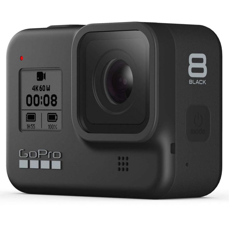Cámara de video GoPro HERO8 Black 4K impermeable con pantalla táctil